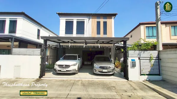 บ้านพฤกษา ศรีนครินทร์-บางนา  หลังมุม ต่อเติมตกแต่งเฟอร์นิเจอร์พร้อมเข้าอยู่